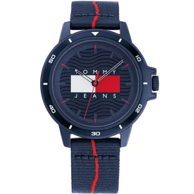 Tommy Hilfiger Fabric Band Navy Dial Men's Watch 